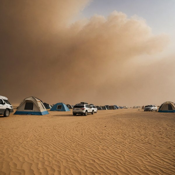 Quels sont les meilleurs conseils pour camper en toute sécurité dans des zones avec des tempêtes de sable?